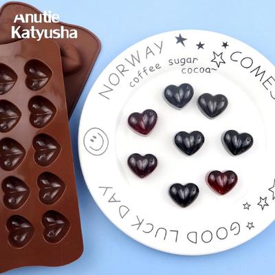 Liebe herzförmige Antihaft-Silikon-Schokoladen-Fondant-Kuchenform, Eiswürfelform, Backwerkzeuge