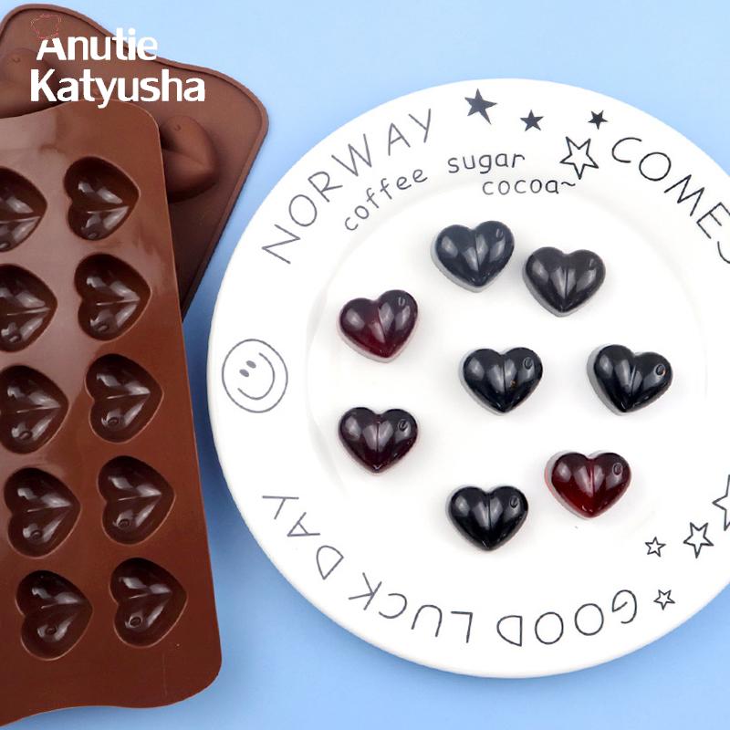 Liebe herzförmige Antihaft-Silikon-Schokoladen-Fondant-Kuchenform, Eiswürfelform, Backwerkzeuge