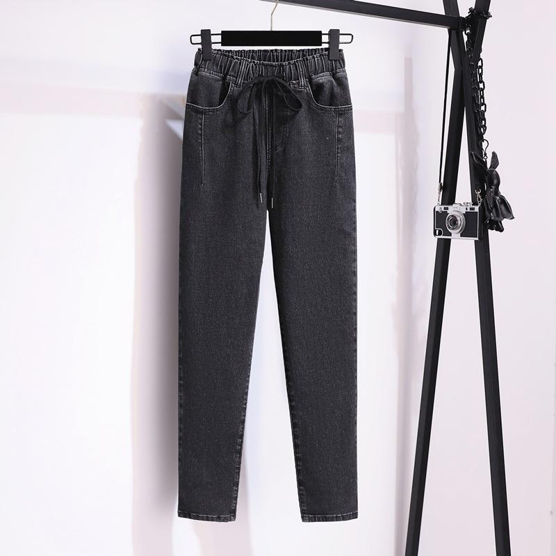 Pantalones femeninos primavera otoño mujer Casual sueltos Casual Mujer Jeans Harem pantalones recortados pantalones de talla grande