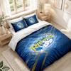 Bedding Set 1 Duvet Cover 2 Pillowcases Leeds Rhinos Print Bedroom Home Decoration