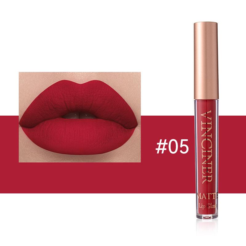 12-Farben matter flüssiger Lippenstift: Wasserdichter, langanhaltender, nicht haftender Lippenstift-Gloss für Tassen.
