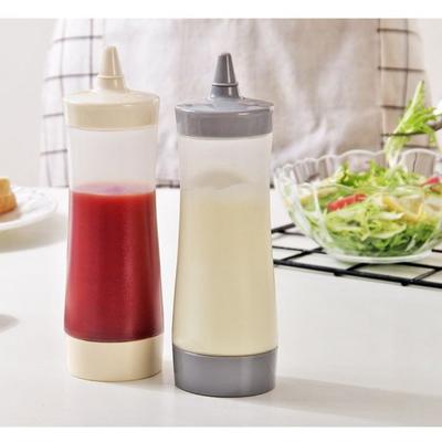 Plastic Sauce Bottle 350ml Condiment Dispenser New Squeeze Bottle Kitchen