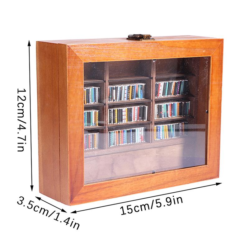 Creative Anti-Anxiety Bookshelf Miniature Book Match Boxes Gift Shake Away Your Anxiety Doll House Decoration Gifts