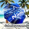 Custom Name Personalized Dallas Cowboys Print Umbrella, Auto Open Close, 8‑Rib Sturdy Frame, Commute Camping Hiking Use, Birthday Gift