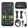 i9 Voice Changer With Earphone With Microphone Mini Sound Card Audio Effect Bluetooth-Compatible Live Sound Cards Voice Tool