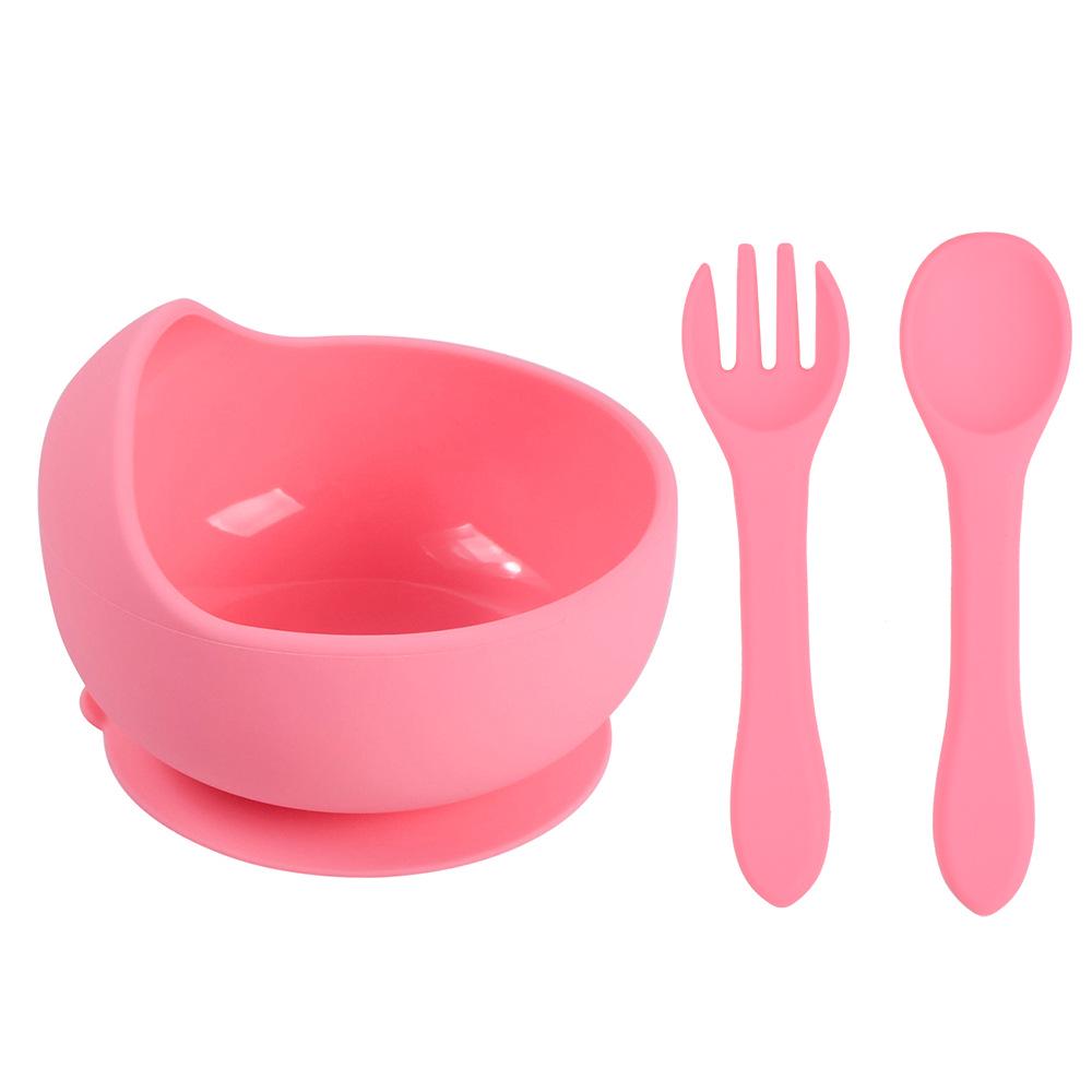 Silicone Suction Baby Bowl & Spoon Set for Feeding and Training