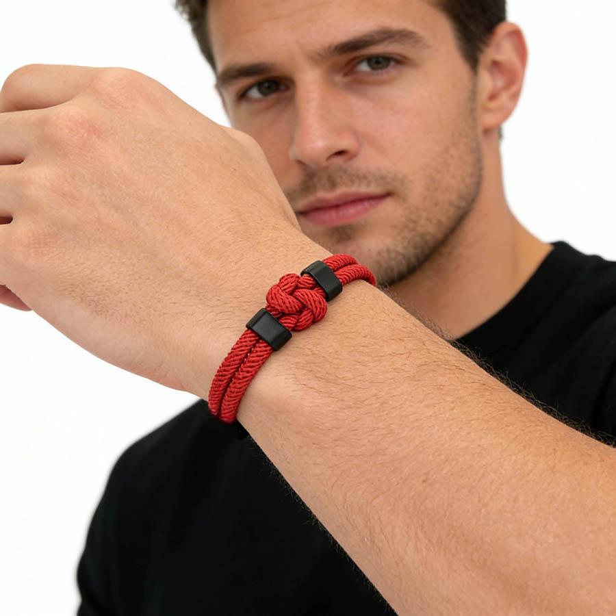 Creative Cord Bracelet For Men 6 Colors Options Special Braided Knot Charm Braslet Perfect Gift For Him Wrist Accessories Homme