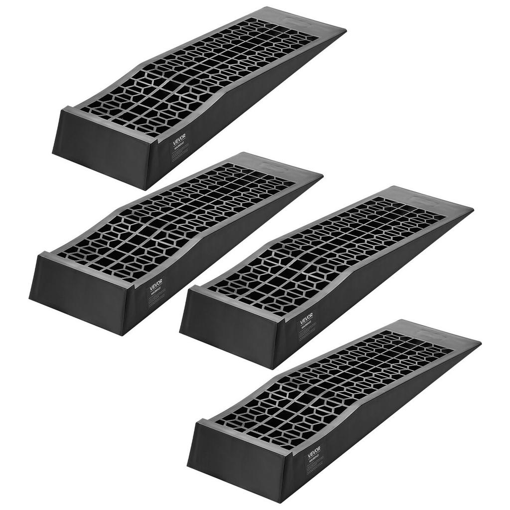Car Ramps, 4 PCS 9072 kg GVW Capacity, 65 mm Lift Height, Portable Low Profile Car Service Ramps for Home Garage Maintenance & Oil Changes, Heavy Duty