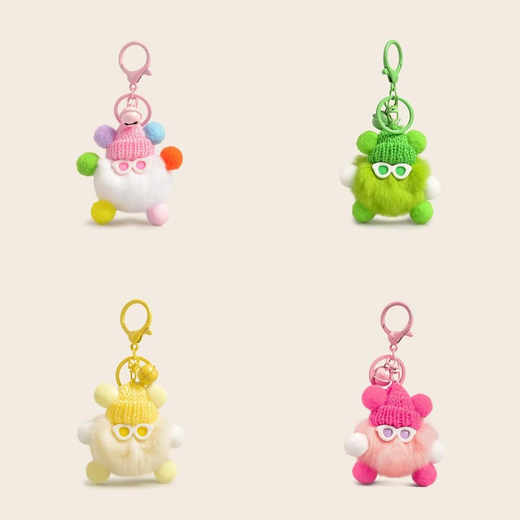 Adorable Plush Cartoon Rabbit Fur Keychain Pendant For Cute Accessory Gifts