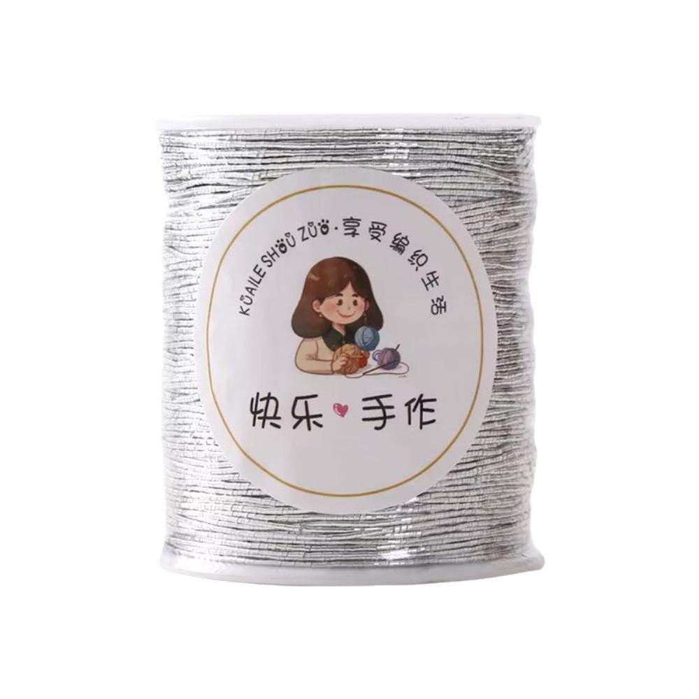 Premium Quality 150m Sparkling Yarn Shiny Weaving Glitter Yarn Durable 1mm Thickness Crochet Yarn DIY