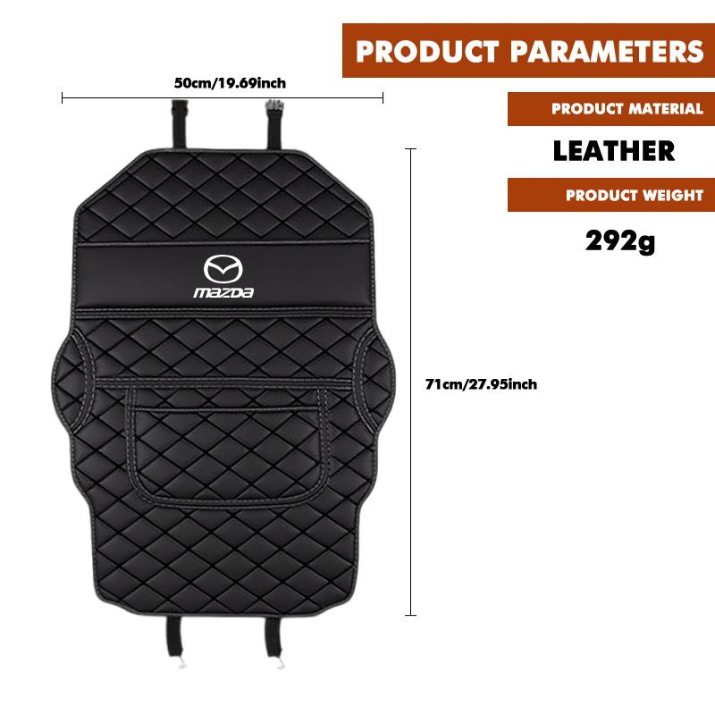 Car Seat Anti-Kick Mats Full-Package Anti-Dirty Protection Pads For Mazda CX9 MX5 RX8 Axela Demio Atenza MS GJI GH BK MP