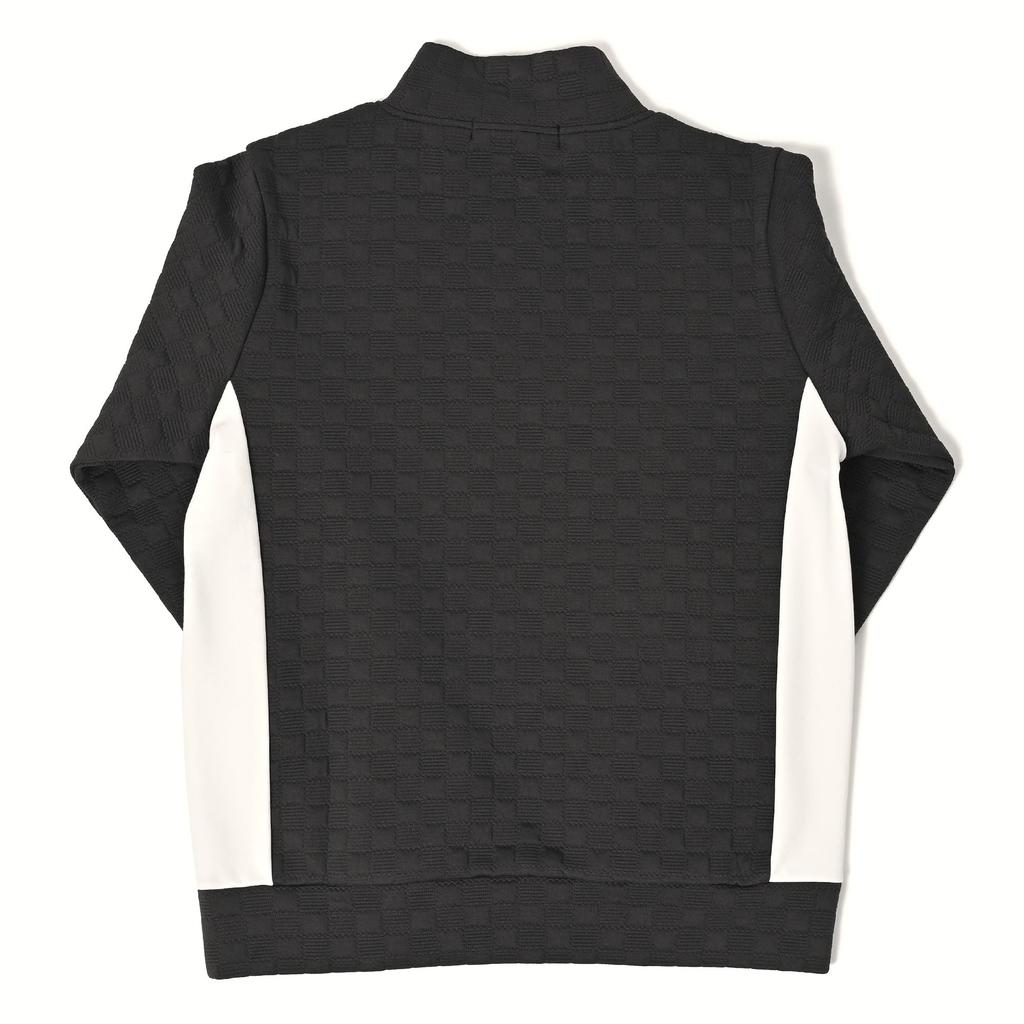 Delsol 7905 Ripple Long Sleeve Set 2025 Golf Elastic Ripple Plus Skirt and 4L Half-Zip (GRY) Fall/Winter Women's Wear, Waist, Pattern, Half-Zip,