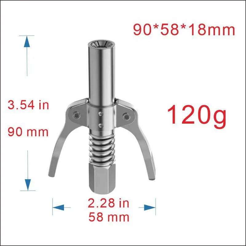 Grease Gun Coupler 10000 PSI NPTI/8 Oil Pump Quick Release Grease Tip Tool Car Syringe Lubricant Tip Grease Nozzle for Repair
