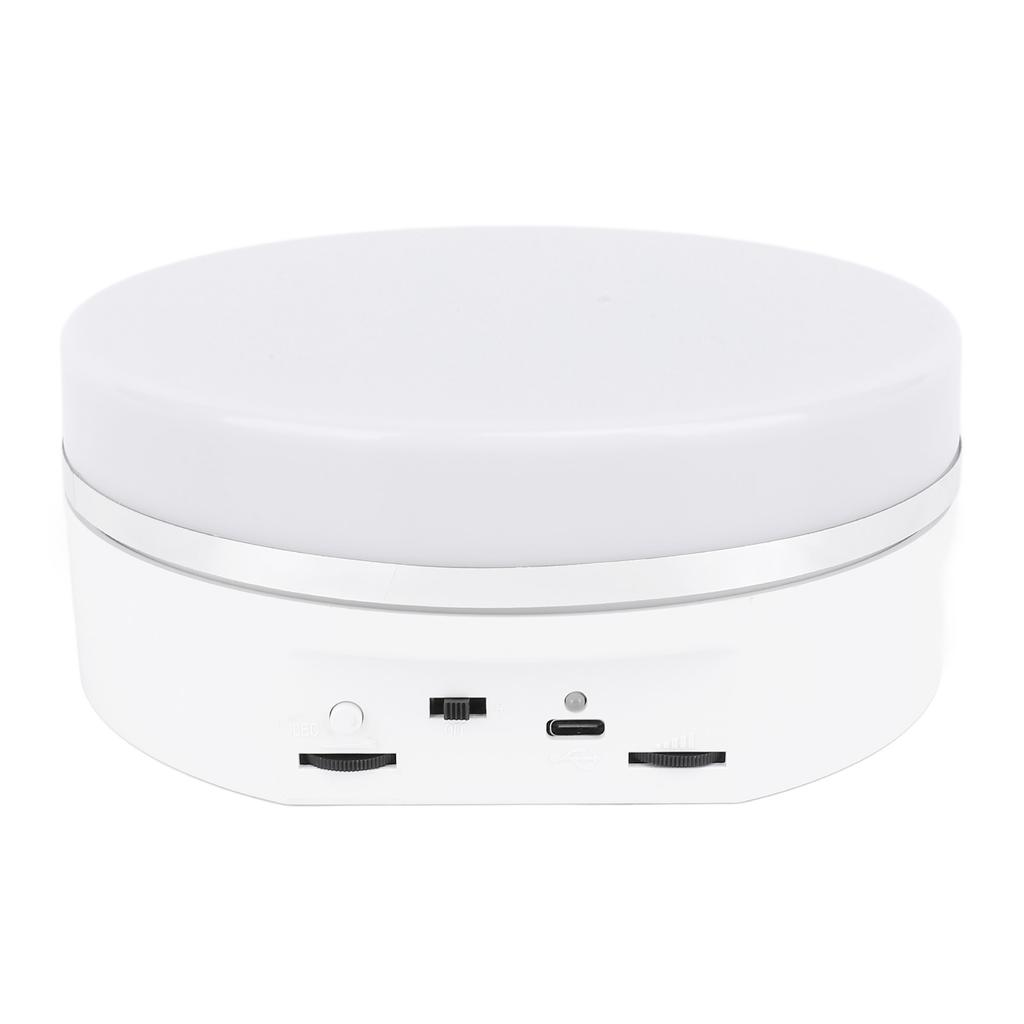 6.3 Inch Rotating Display Stand LED Light 360 Degree Electric Rotating Turntable with Adjustable