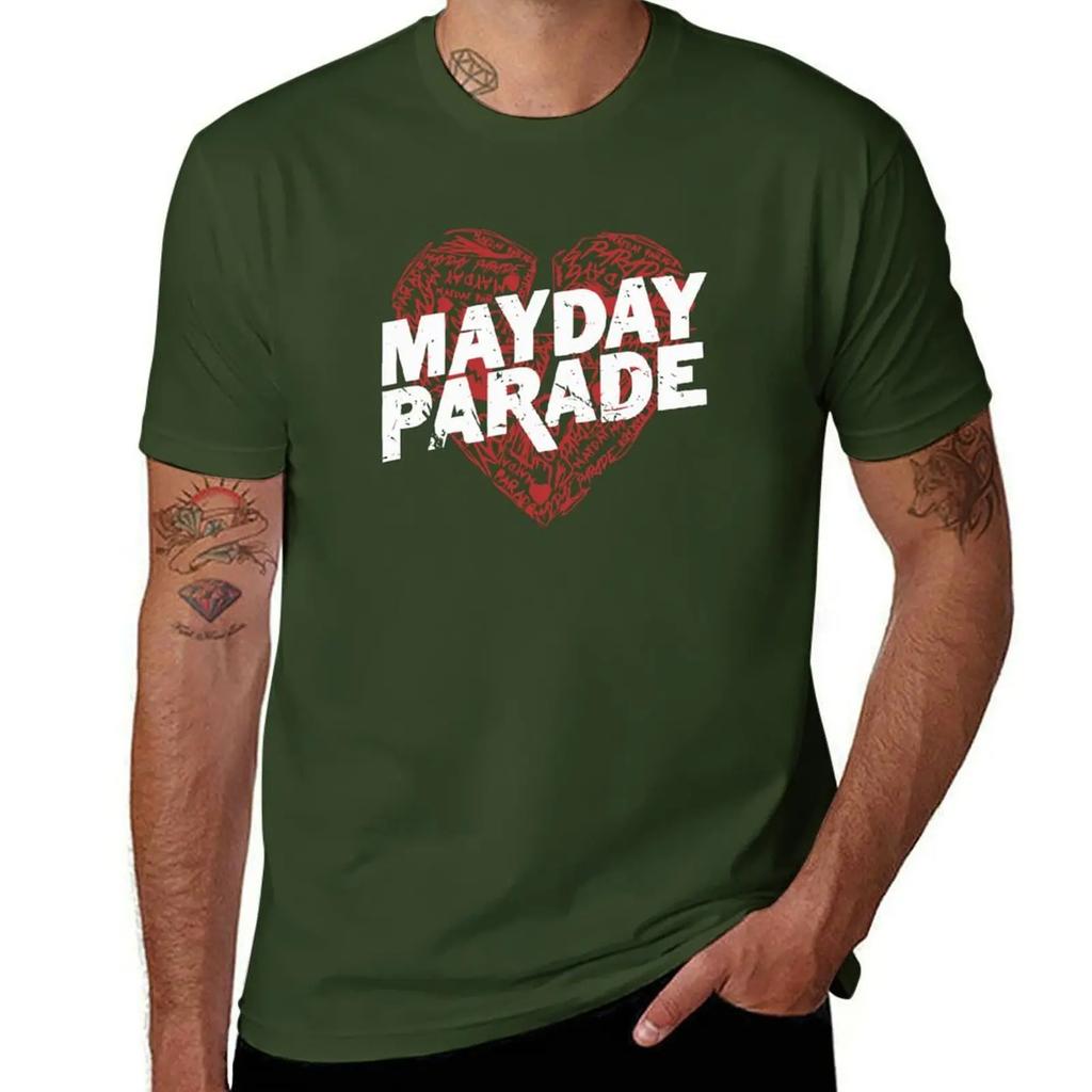 heart art mayday parade logo T-Shirt vintage tees vintage graphic tee workout shirts for men