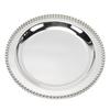 European Style Round Dessert Plate Metal Decorative Serving Tray Afternoon Tea Cake Fruit Tray Rustproof Elegant Snack
