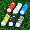 Golf Divot Repair Tool with Popup Button Mini Golf Divot Tools Foldable Golf Green Fork Golf Magnetic Marker Pitch Mark