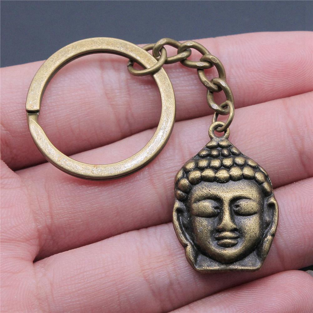 28mm Schlüsselanhänger Buddhismus Vintage Schmuckzubehör QY009