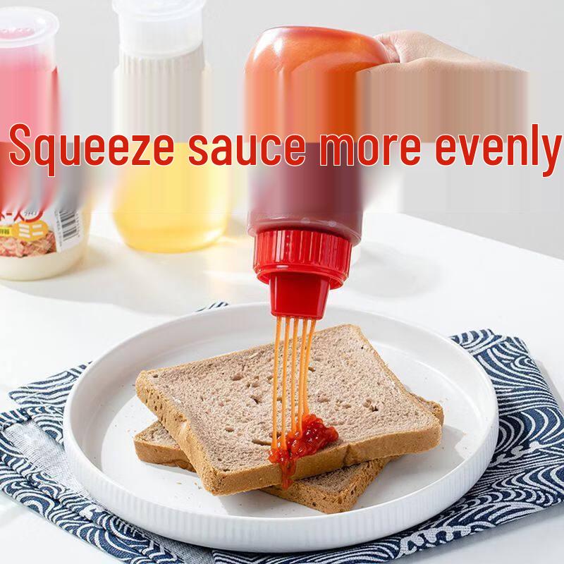 ZISIZ Five-Hole Plastic Squeeze Sauce Bottle