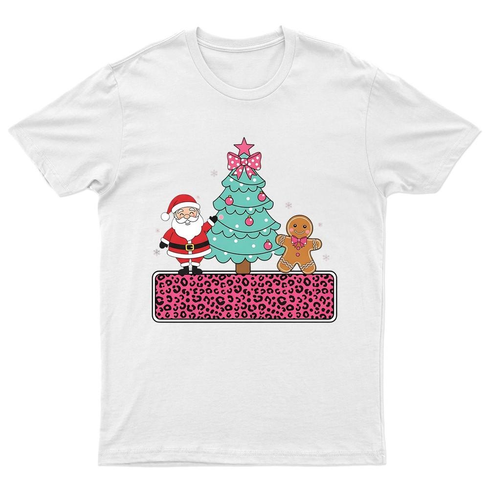 Santa Gingerbread Christmas Tree TShirt Unisex Gift Retro Funny Unisexs