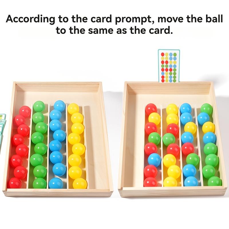 Colorful Sorting Ball Toy - Enhances Observation Hand-Eye Coordination And Logical Thinking Wooden Educational Sensory Toy