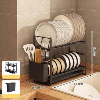 Tabletop Dish Rack, Kitchen Bowl Rack, Household Drying Bowl Rack, Narrow Tableware Storage Rack, Storage Rack, No Installation Required