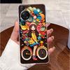 For Huawei P60 Pro Casing Transparent Ultra-thin Clear TPU Silicone Soft Phone Case Luxury Cute Love Rabbit Funny Pattern Cover