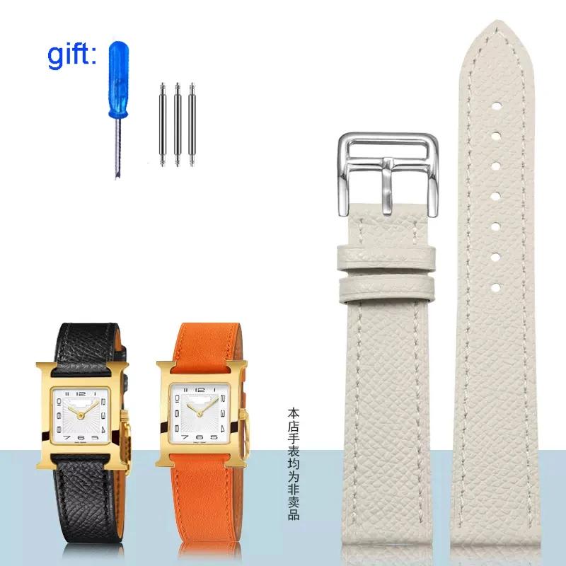 Классический ремешок для часов из натуральной кожи подходит для часов Hermes 14/16/18/20 — фото 8