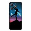 For Realme Narzo N61 Phone Case N 61 Coque Flowers Black Silicone Soft Back Cover For Realme Note 60 Case Note60 Funda Bags Capa
