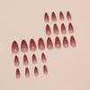 Simple smudging fake nails wearing nail gradual change removable nail art piece nail patch almond nail 24 pieces