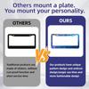 License Plate Frames - Create Your own Personalized License Plate Frame with Text or Graphics, Stylish and Durable Aluminum Frame, fits Standard US