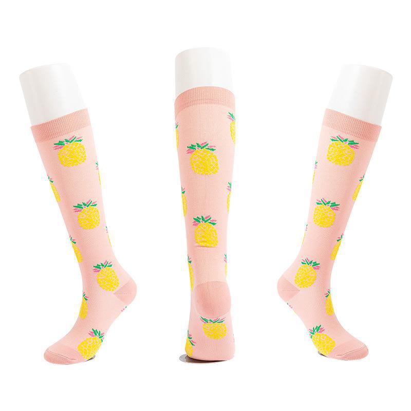 Unisex Outdoor Compression Sports Socks: Elastic, Knee-High, for Cycling & Fitness