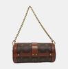 [Pre-Owned] Papillon Trunk Monogram Chain S-Lock Closure Coated Canvas With Leather Trim Shoulder Bag - Very Good #1IJCEMJ