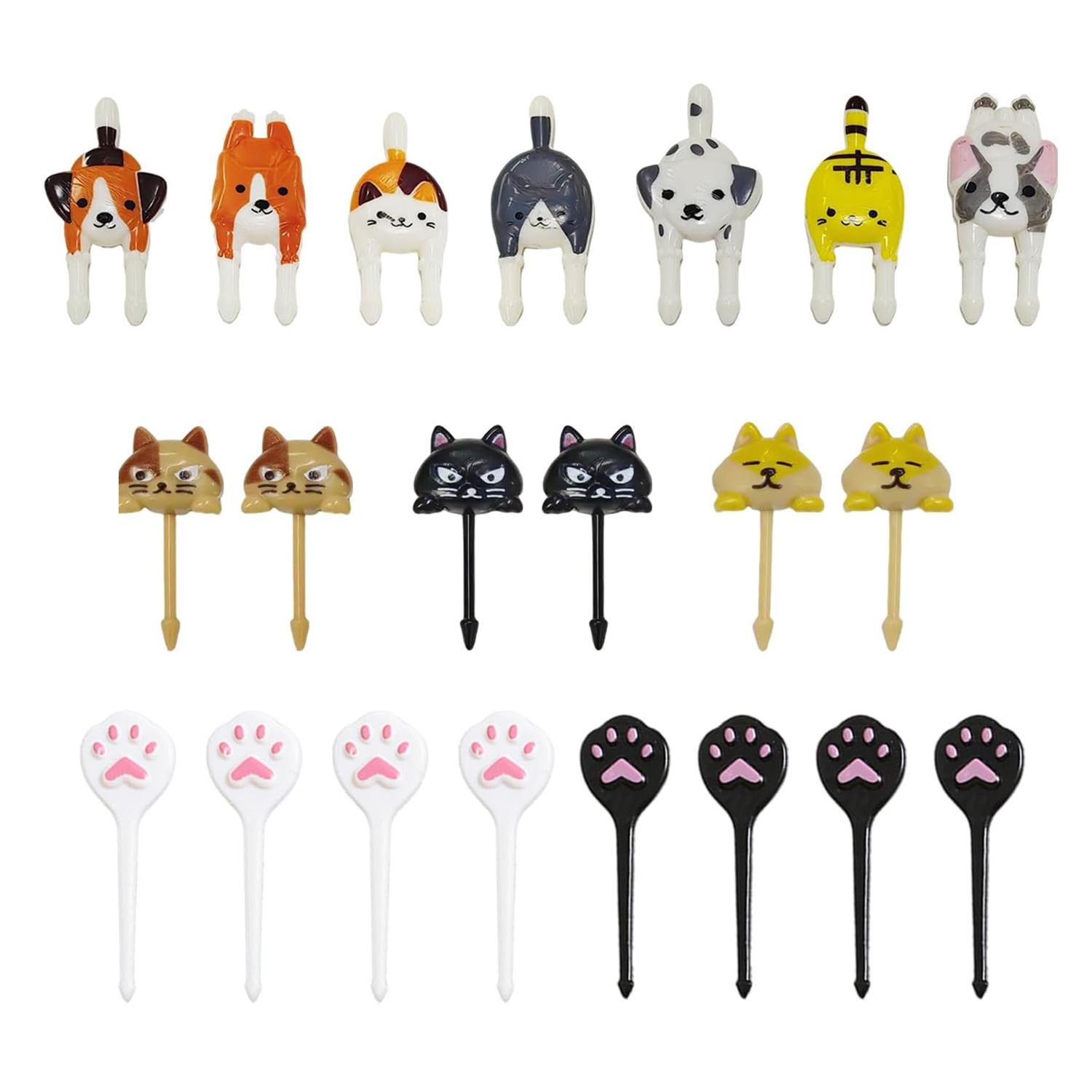 

Small Fruit Forks For Children Kids Cute Animal Food Picks Snack Toothpicks Lunch Bento Box Accessories