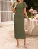 2026 Elegant Slit Slim Fit Dress for Women