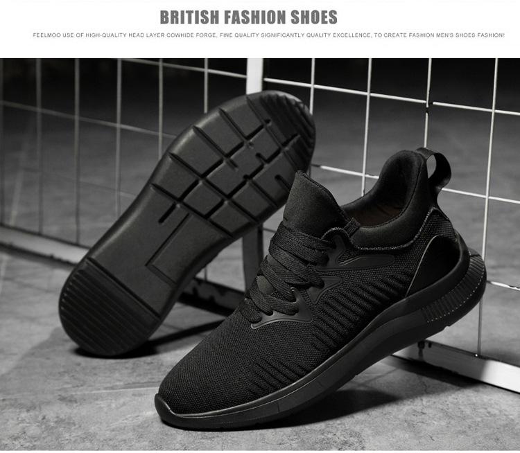 2023 Men's Breathable 10cm Hidden Height Casual Mesh Sport Shoes