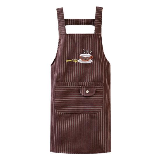 

Кухонный фартук маслостойкий хлопковый фартук без рукавов с большим карманом для протирания рук, аксессуары для барбекю кофейный