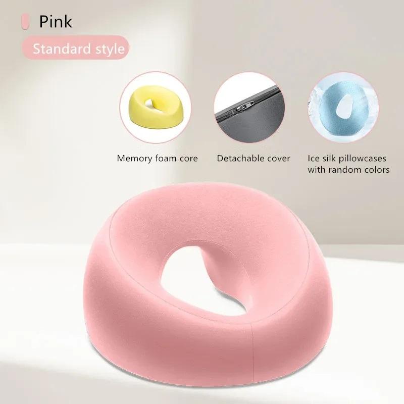 Face Down Pillow Desk Nap Pillow Prone Resting Comfort Memory Foam Ergonomics Home Massage Headrest for Beauty Salon