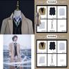 Luksusowy Kostium Cosplay Dazai Osamu Peruka Płaszcz Bungo Stray Dog Halloween Karnawał