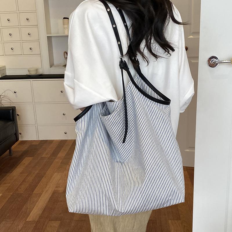 Striped Tote Bag Women's Handbag