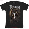 Trivium Perched Dragon Black T Shirt New Vintage Soft Fashion Unisex Versatile Top For Everyday Wear Casual