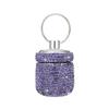 Portable Diamond Pills Case Keychain Waterproof Pills Container Small Box Pendant for Travel and Outdoor Activities