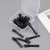 Mini short eyeshadow brush, makeup brush dual-purpose, concealer brush short sponge eyeshadow stick + 4 mini beauty blenders
