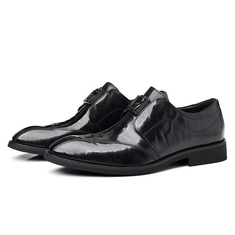 New Handmade Leather Shoes Men's Business Dress Genuine Leather British Casual Men's Leather Shoes High-end One-pedal Sheepskin Men's Shoes