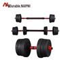 Adjustable Coated Dumbbell & Barbell Set