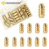 5 Sizes Fishing Copper Sinkers Set Weights 1.8-10g 21pcs Smooth Surface Reduces Resistance, Sinker for Drop Bass Fishing Tackle 260319