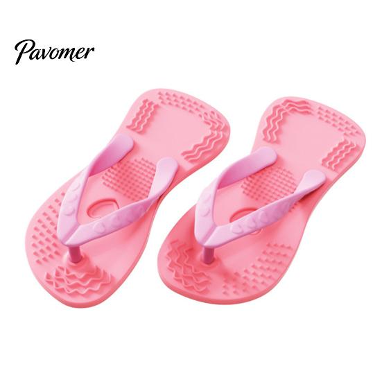 Safe Silicone Toys for Indoor Outdoor Fetch 1 Pair Flip-flop Dog Chew Toys, Funny Thong Sandal Durable Pet Toy Tartar Control Shape Puppy Teething