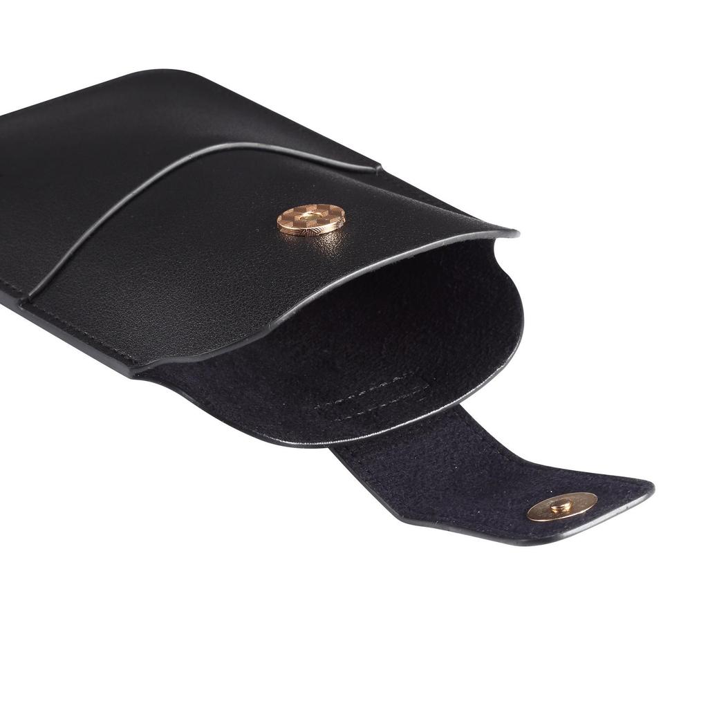Slim Outdoor Leather Fanny Pack with Card Slots & Magnetic Buckle Phone Case
