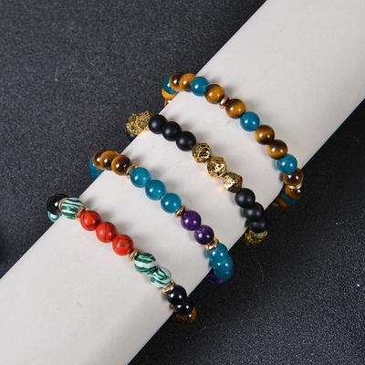 Natural Stone Bracelet Tiger Eyes Stone Bracelets Men Women Charm Beads Bracelet Fortune Healing Money Wealth Bracelet
