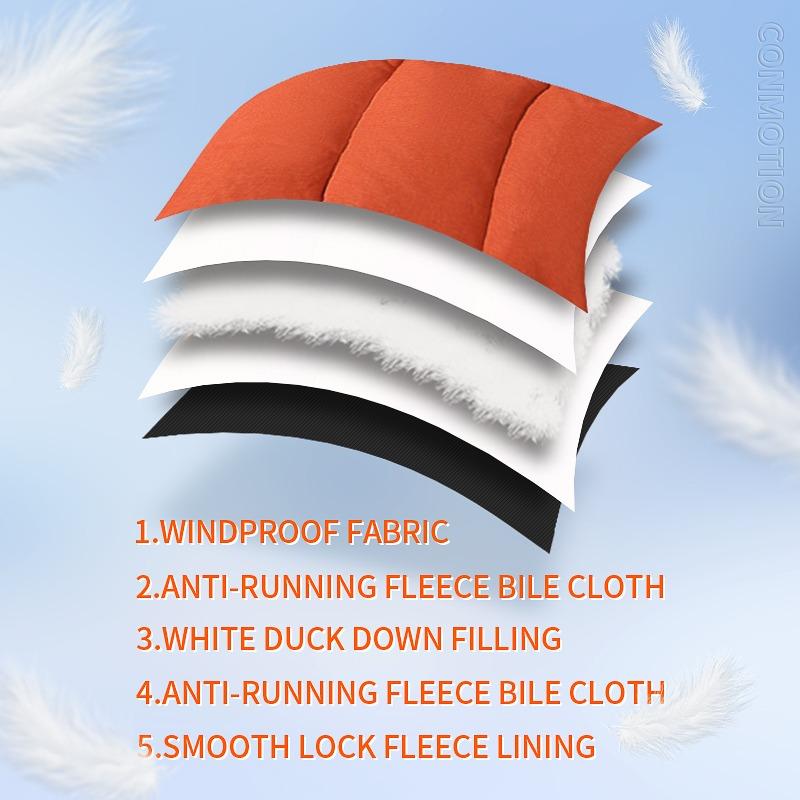 Down Jacket Men, White Duck, Winter Coat, Windproof, Warm, Parkas, Travel Camping, Overcoat, New In, Thicken, Solid Color, Hooded, Clothing